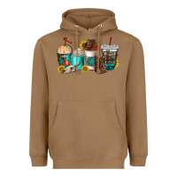 Toasted Coconut western coffee cups Heavyweight Hoodie - NancyCooperArtShop