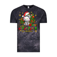 Cloud Black i want a hippopotamus for christmas Vintage Tee - AdoDesignShop