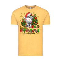 Vintage Mustard i want a hippopotamus for christmas Vintage Tee - AdoDesignShop
