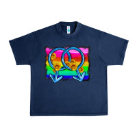Navy lgbtq gender gay symbol Urban Heavy Tee - HRA Design Shop