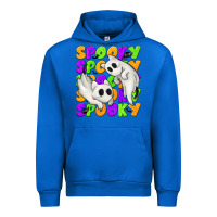 Cobalt Spooky with Ghost Cats Urban Hoodie - texasbilliewilder