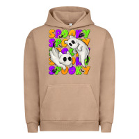Pigment Burro Spooky with Ghost Cats Urban Hoodie - texasbilliewilder