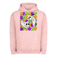 Pigment Salmon Spooky with Ghost Cats Urban Hoodie - texasbilliewilder