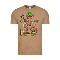 Vintage Coffee im the coffee lover elf Vintage Tee - FaDigitalArtStudio