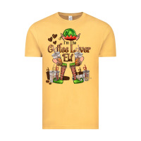 Vintage Mustard im the coffee lover elf Vintage Tee - FaDigitalArtStudio