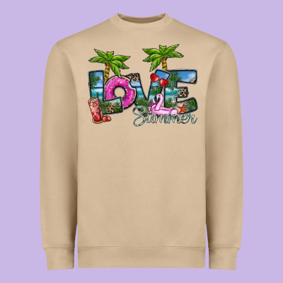 Love Summer Heavyweight Sweatshirt Designed By Sublimationcraftshop