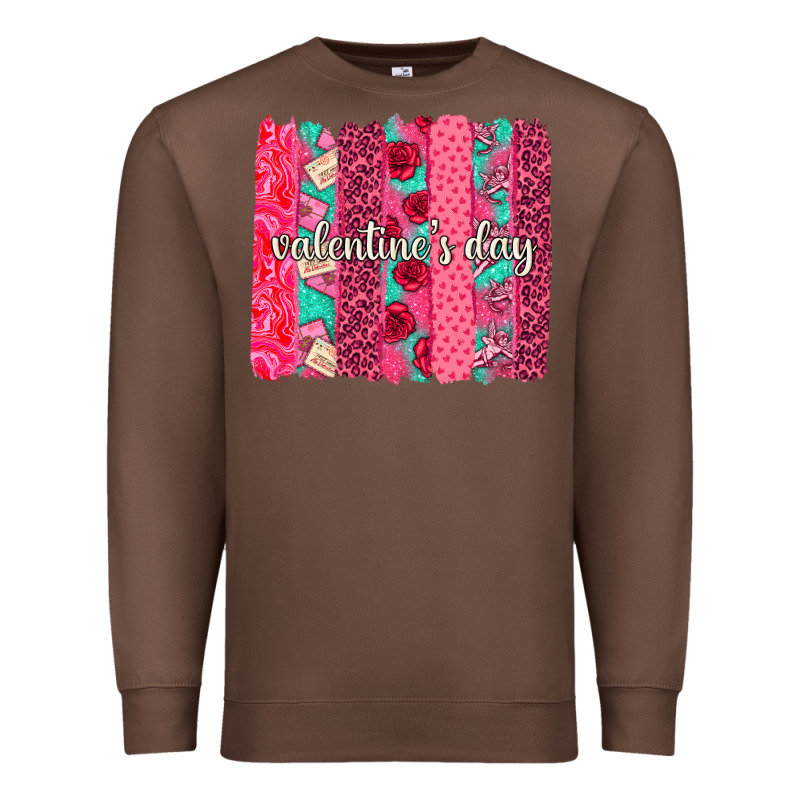 Valentines Day Brushstroke Background Brushstroke Premium Sweatshirt by NancyCooperArtShop | Teevron
