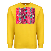 Lemon valentines day brushstroke background brushstroke Premium Sweatshirt - NancyCooperArtShop