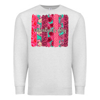Oatmeal Heather valentines day brushstroke background brushstroke Premium Sweatshirt - NancyCooperArtShop