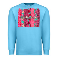 Ocean Blue valentines day brushstroke background brushstroke Premium Sweatshirt - NancyCooperArtShop