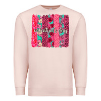 Pale Pink valentines day brushstroke background brushstroke Premium Sweatshirt - NancyCooperArtShop
