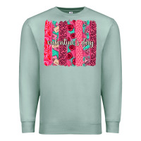 Seafoam valentines day brushstroke background brushstroke Premium Sweatshirt - NancyCooperArtShop