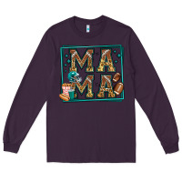 Plum american football mama Long Sleeve Tee - Jasminsmagicworld
