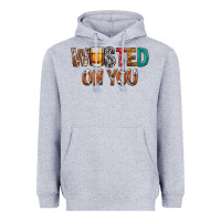 Heather Grey wasted on you Heavyweight Hoodie - NancyCooperArtShop