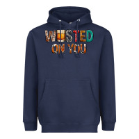 Navy wasted on you Heavyweight Hoodie - NancyCooperArtShop