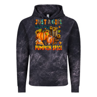 Cloud Black just a girl who loves pumpkin spice Vintage Hoodie - Zillion Design Studio