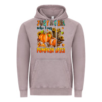 Vintage Zinc just a girl who loves pumpkin spice Vintage Hoodie - Zillion Design Studio