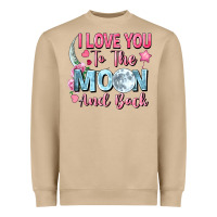 Mushroom i love you to the moon and back Heavyweight Sweatshirt - FaDigitalArtStudio