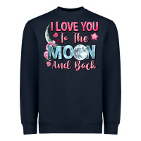 Navy i love you to the moon and back Heavyweight Sweatshirt - FaDigitalArtStudio