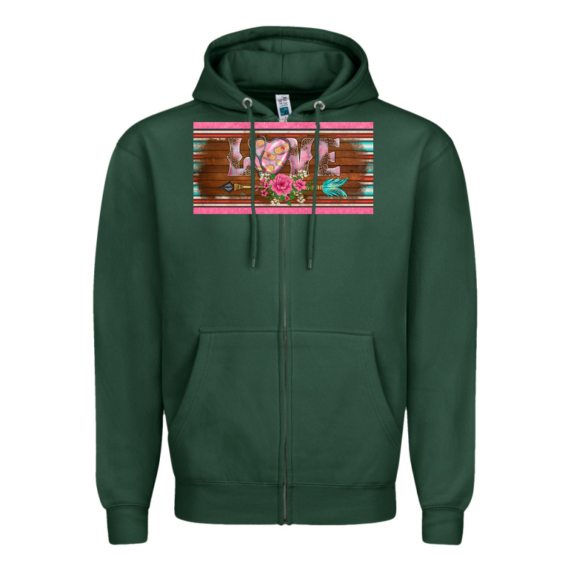 Western Nurse Love  Caduceus And Arrow License Plate Template Zipper Hoodie by BarkalooDesign | Teevron