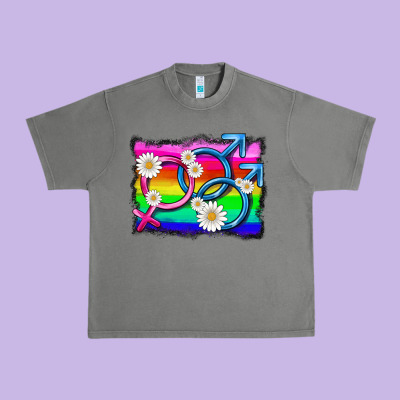 Lgbtq Gender Bisexuality Symbol Urban Heavy Tee Designed By Hra Design Shop