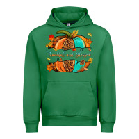 Emerald pumpkin thankful and blessed Urban Hoodie - NancyCooperArtShop