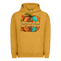 Pigment Peanut Butter pumpkin thankful and blessed Urban Hoodie - NancyCooperArtShop
