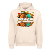 Sandshell pumpkin thankful and blessed Urban Hoodie - NancyCooperArtShop