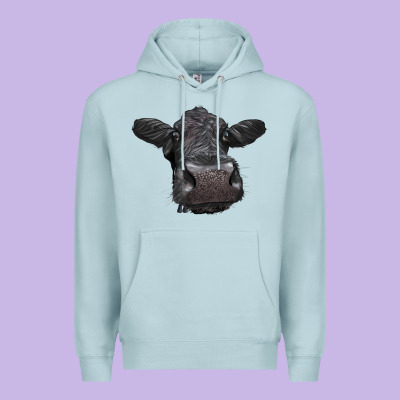 Black Angus Heifer Premium Hoodie Designed By Lillyallendesigns