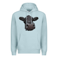 Blue Mist Black Angus Heifer Premium Hoodie - LillyAllenDesigns