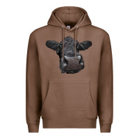 Chestnut Black Angus Heifer Premium Hoodie - LillyAllenDesigns
