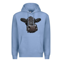 Colony Blue Black Angus Heifer Premium Hoodie - LillyAllenDesigns