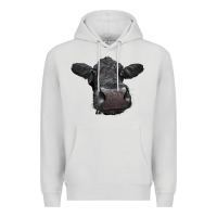 Dove Grey Black Angus Heifer Premium Hoodie - LillyAllenDesigns