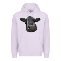 Lilac Black Angus Heifer Premium Hoodie - LillyAllenDesigns