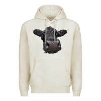 Oatmeal Heather Black Angus Heifer Premium Hoodie - LillyAllenDesigns