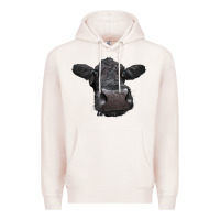 Pale Pink Black Angus Heifer Premium Hoodie - LillyAllenDesigns