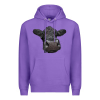 Purple Black Angus Heifer Premium Hoodie - LillyAllenDesigns