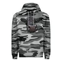 Slate Camo Black Angus Heifer Premium Hoodie - LillyAllenDesigns