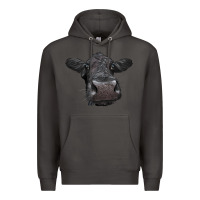 Smoke Black Angus Heifer Premium Hoodie - LillyAllenDesigns
