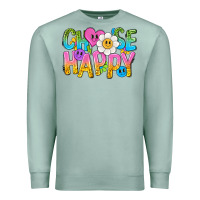 Seafoam choose happy with smile Premium Sweatshirt - NancyCooperArtShop