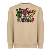 Mushroom peace love summer Heavyweight Sweatshirt - SublimationCraftShop