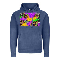 Vintage Denim mardi gras background Vintage Hoodie - JahusDesignShop