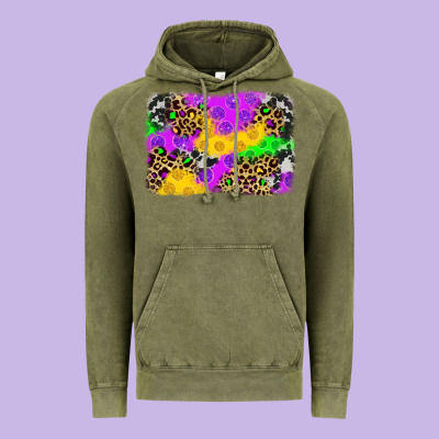 Mardi Gras Background Vintage Hoodie Designed By Jahusdesignshop