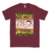 Burgundy christmas pig Classic Tee - Artiststas