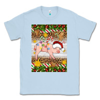 Dusty Blue christmas pig Classic Tee - Artiststas