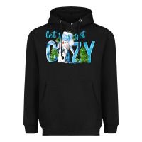 Black lets get cozy Heavyweight Hoodie - NancyCooperArtShop