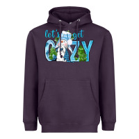 Plum lets get cozy Heavyweight Hoodie - NancyCooperArtShop