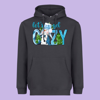 Lets Get Cozy Heavyweight Hoodie Designed By Nancycooperartshop