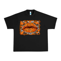 Black fall lips Urban Heavy Tee - RacoonDesign