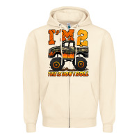 Sandshell i'm two this is how i roll monster truck birthday Zipper Hoodie - Jasminsmagicworld